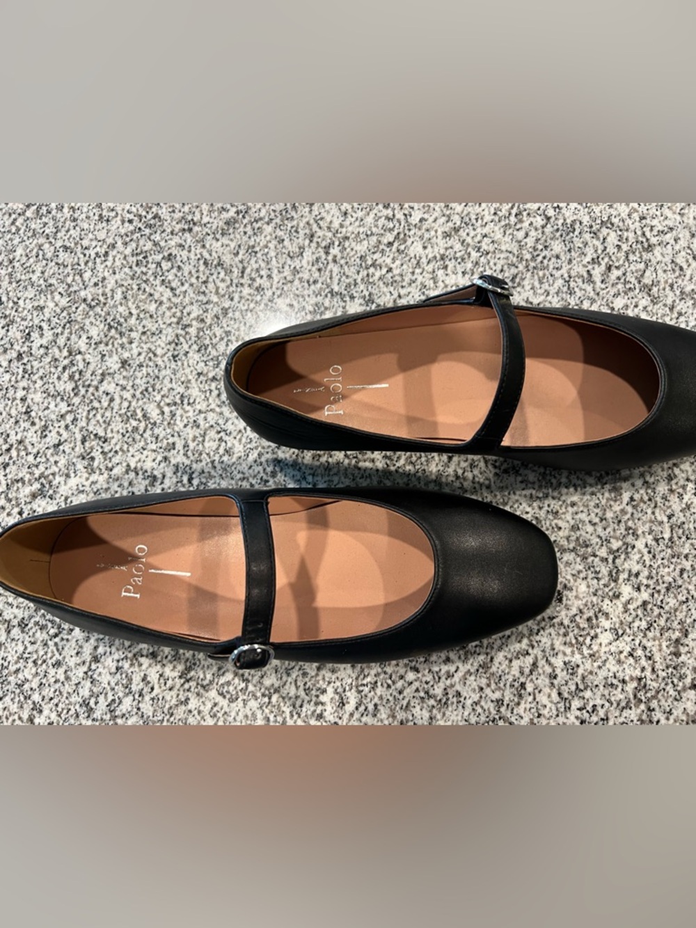 NWT Paolo Classic Black Mary Jane Flats - Picture 4 of 6